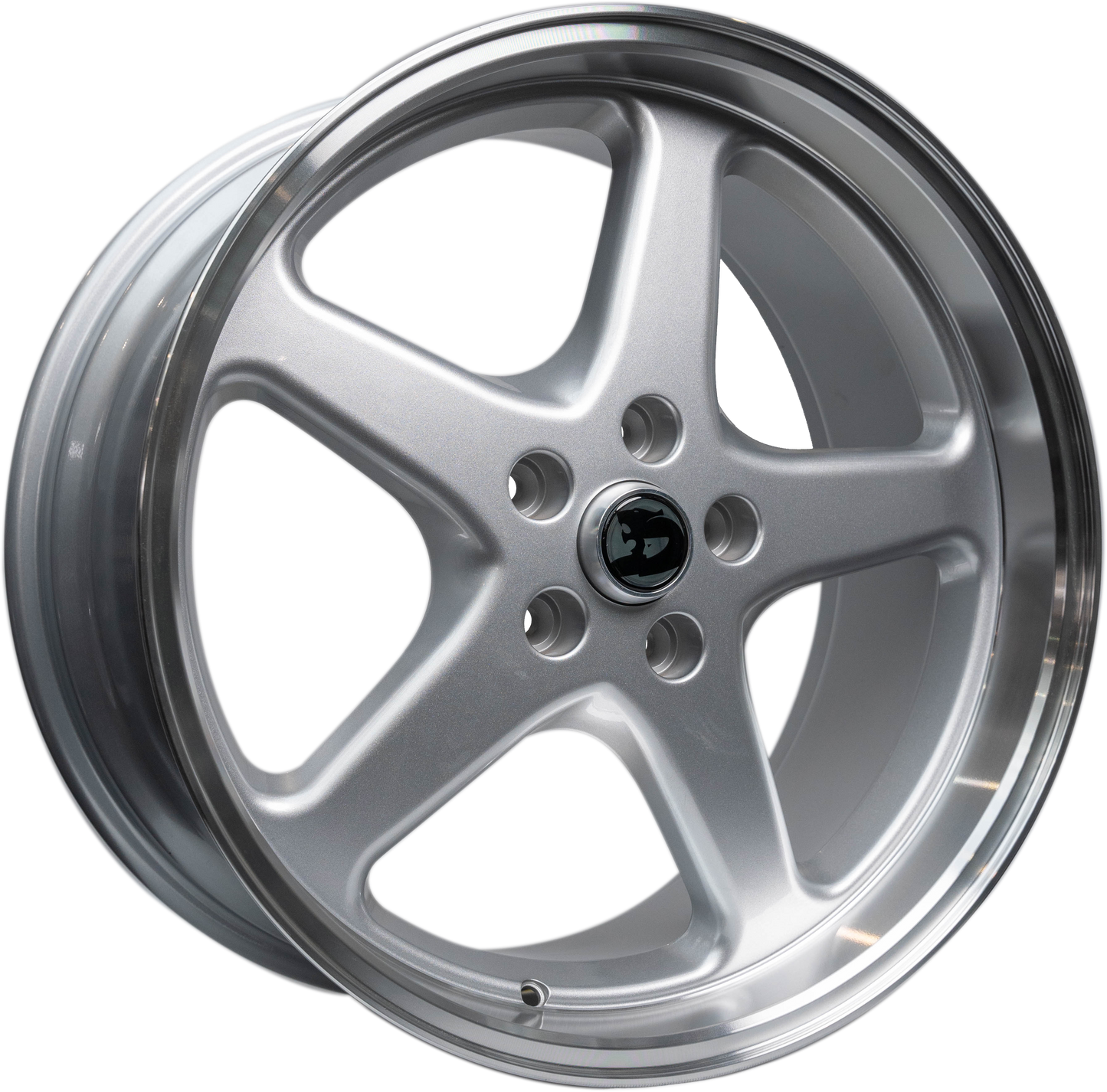 WALKY 20x9.5 - GLOSS SILVER MACHINED LIP