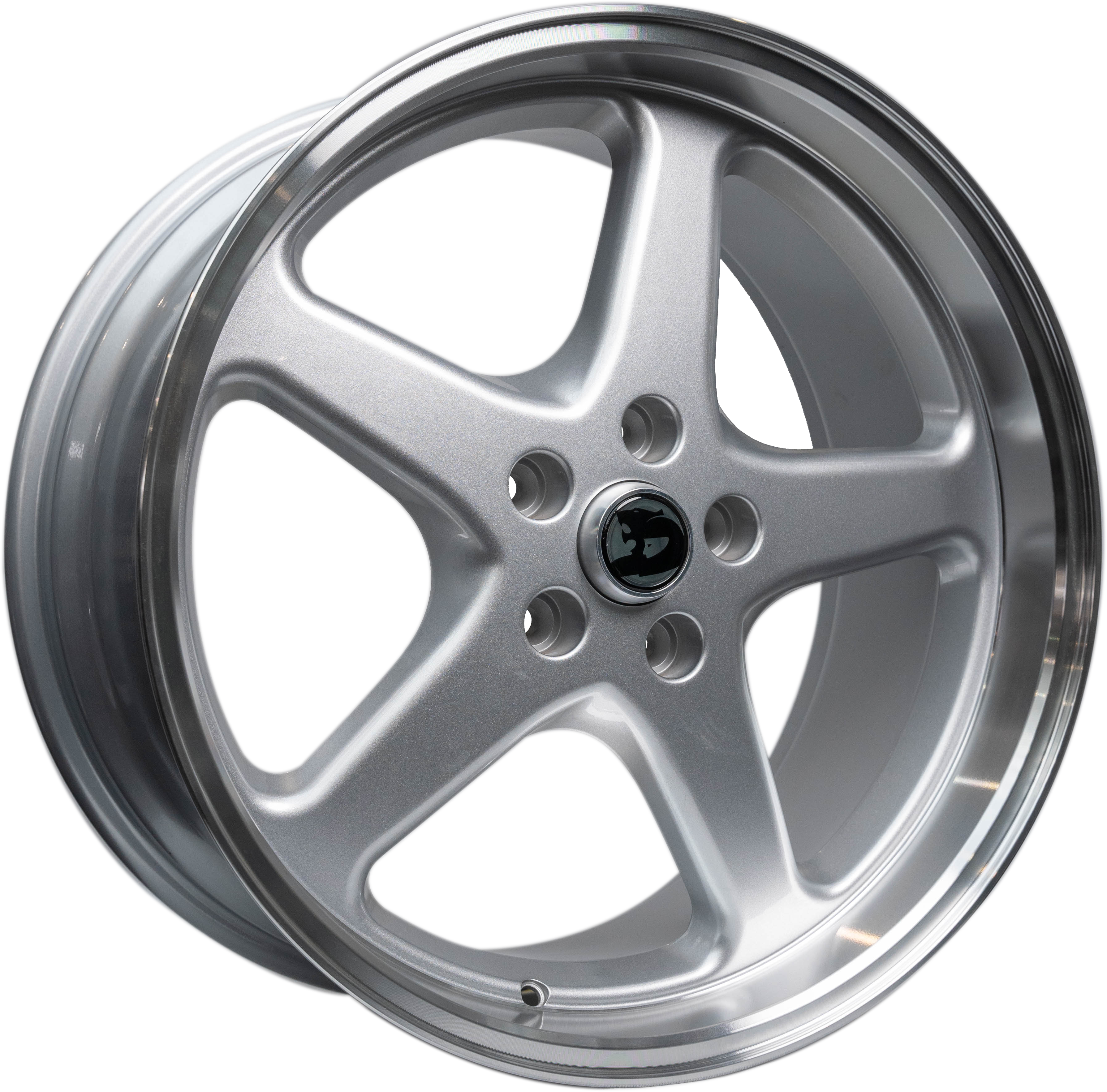 WALKY 20x9.5 - GLOSS SILVER MACHINED LIP