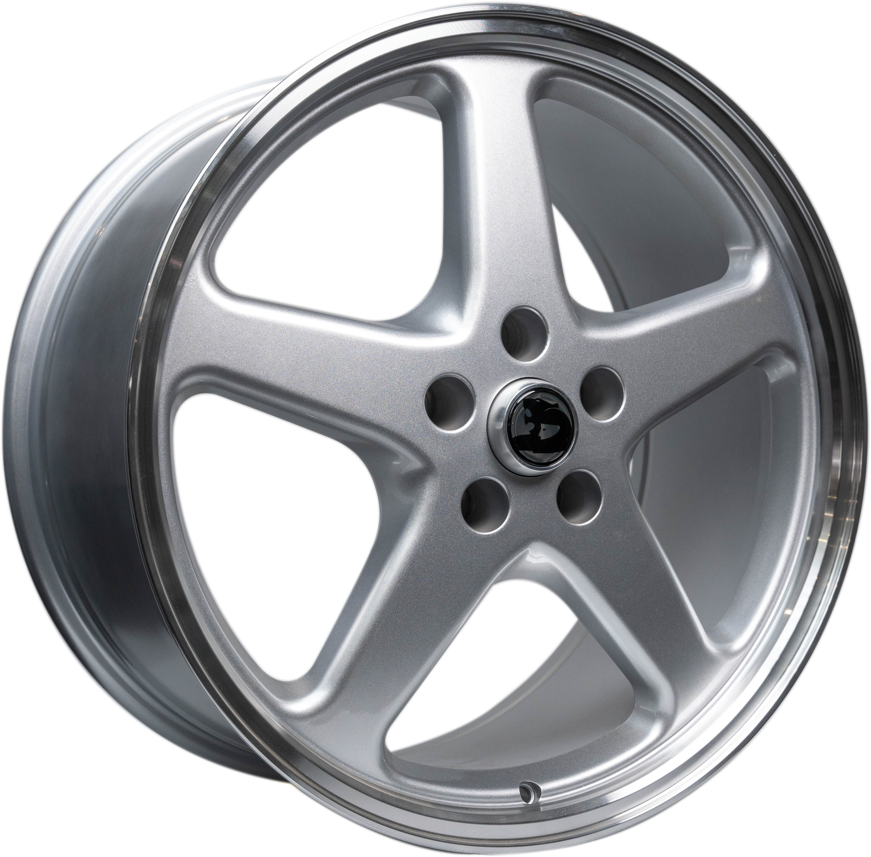 WALKY 20x10 - GLOSS SILVER MACHINED LIP